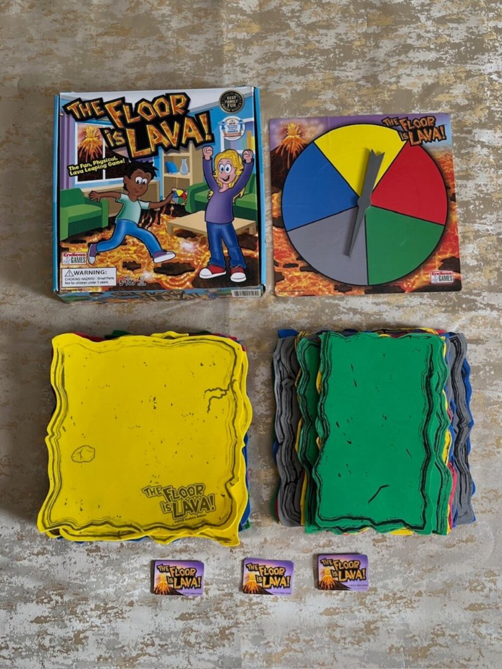 The Floor is Lava! 48 Foam Safety Stones Replacement Parts Lot of 50 Game 2018